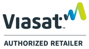 A Viasat Authorized Retailer Logo with a link to our local Viasat website which shows Viasat Internet Plans and Prices
