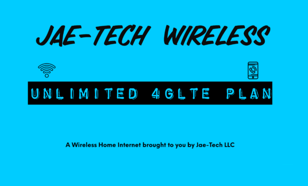 Jae-Tech Wireless Unlimited 4g/Lte Wireless home internet Plan $125 per month